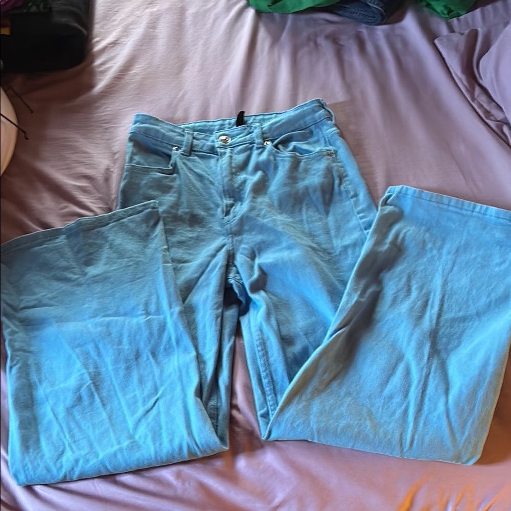 H&M Blue Flare & Wide Leg Jeans